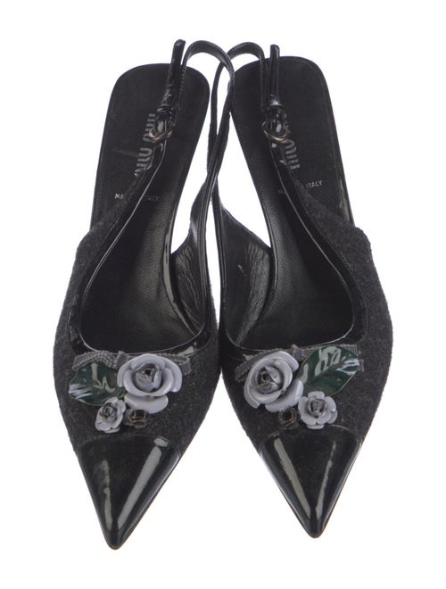 Miu Miu Leather Slingback Pumps