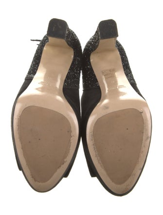 Miu Miu Suede Glitter Accents Pumps