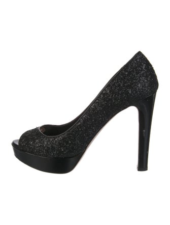 Miu Miu Glitter Glitter Accents Pumps