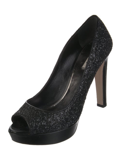 Miu Miu Glitter Glitter Accents Pumps