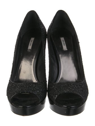Miu Miu Glitter Glitter Accents Pumps