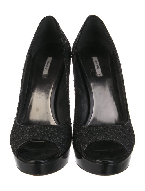 Miu Miu Glitter Glitter Accents Pumps