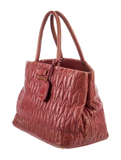 Miu Miu Leather Top Handle Bag