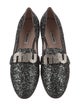 Miu Miu Glitter Studded Accents Loafers