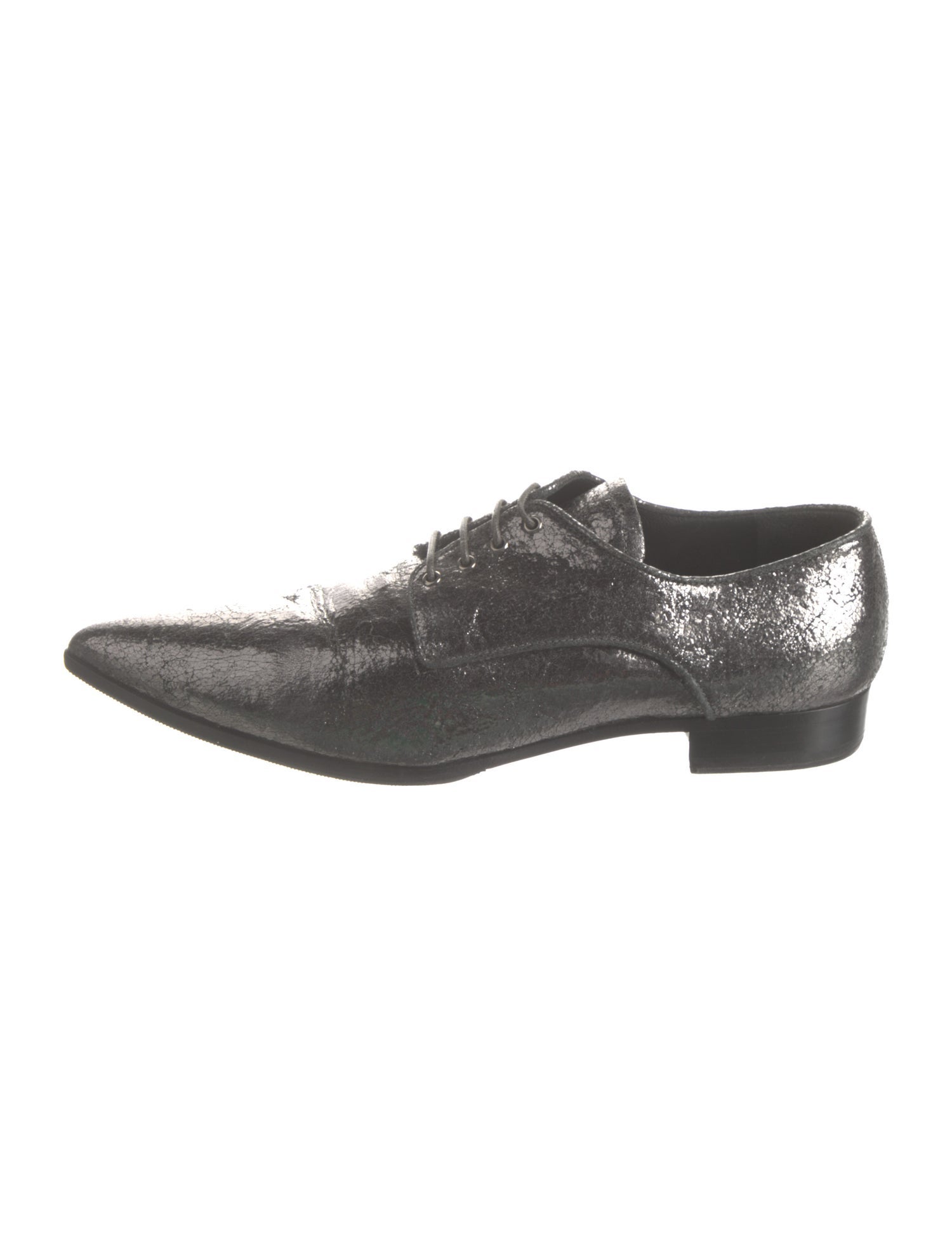 Miu Miu Leather Animal Print Oxfords