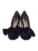 Miu Miu Velvet Bow Accents Pumps