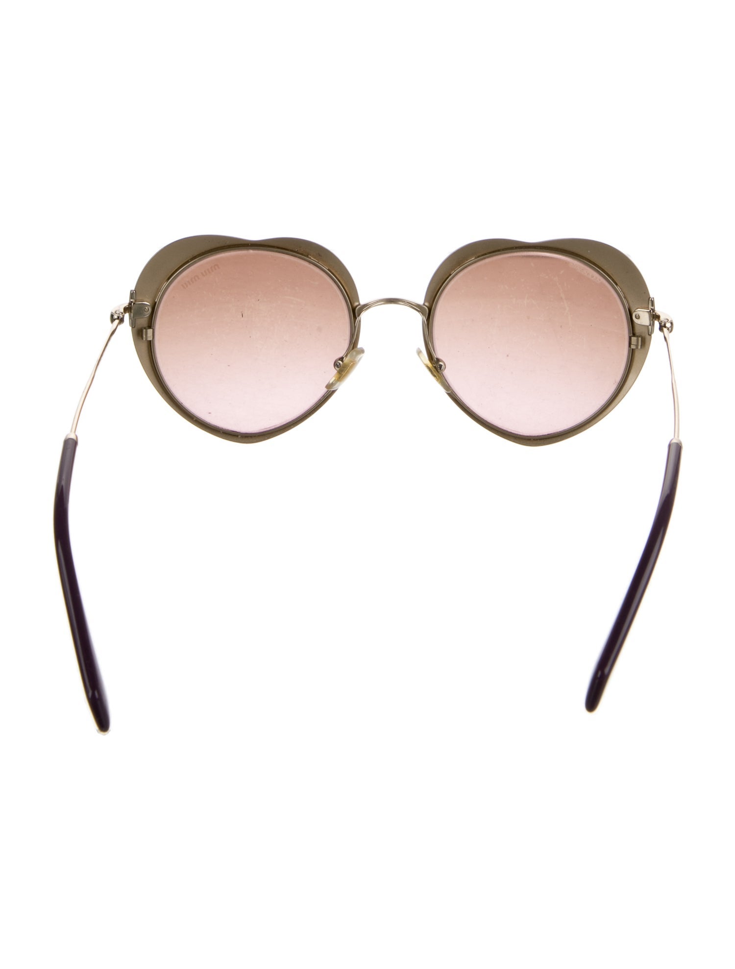 Miu Miu Round Tinted Sunglasses