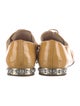 Miu Miu Patent Leather Crystal Embellishments Oxfords