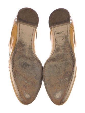 Miu Miu Patent Leather Crystal Embellishments Oxfords