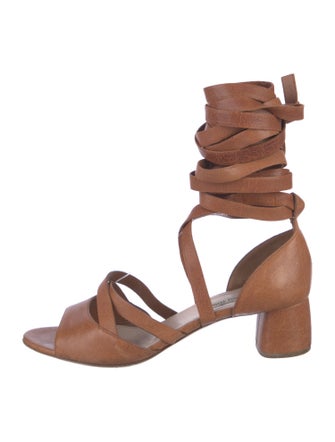 Miu Miu Leather Gladiator Sandals