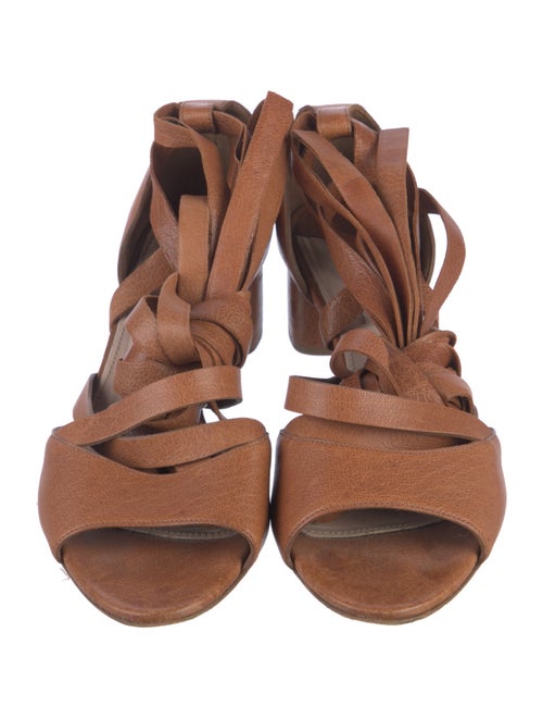 Miu Miu Leather Gladiator Sandals