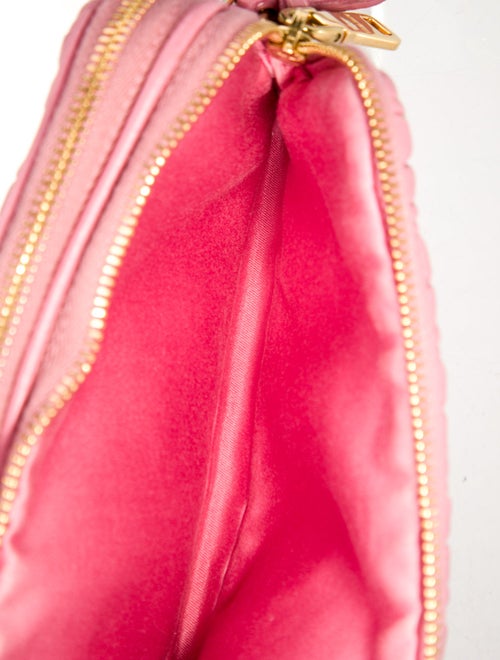 Miu Miu Leather Matelasse Double Zip