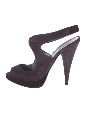 Miu Miu Suede Slingback Pumps