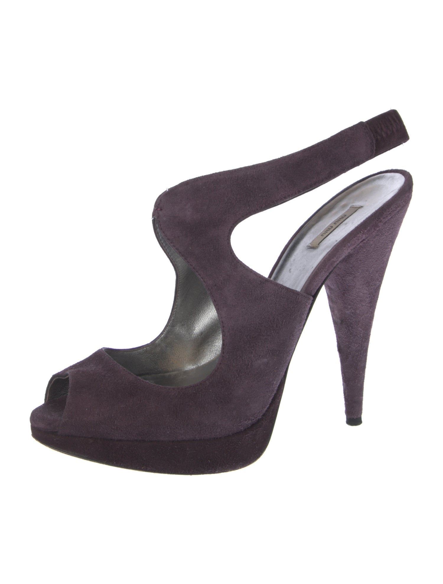 Miu Miu Suede Slingback Pumps