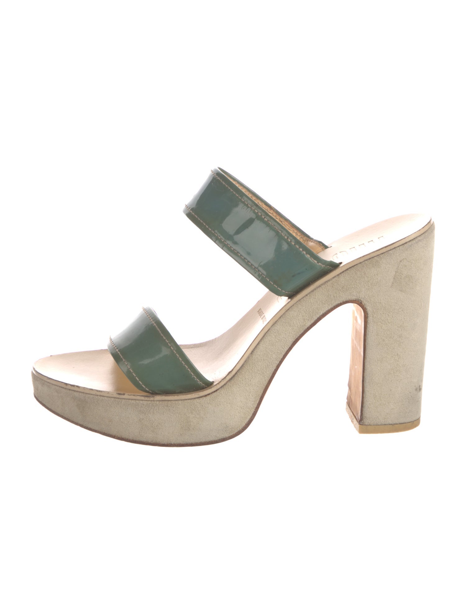 Miu Miu Patent Leather Slides