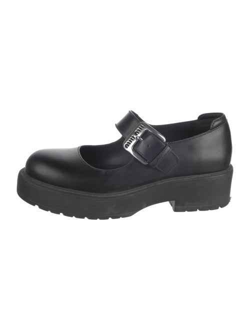 Miu Miu Leather Mary Jane Flats