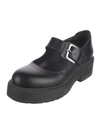Miu Miu Leather Mary Jane Flats