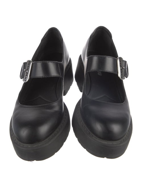 Miu Miu Leather Mary Jane Flats