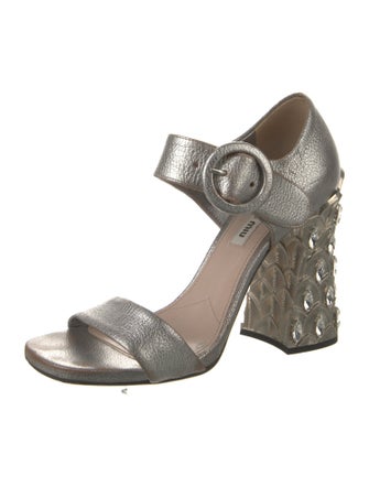 Miu Miu Leather Sandals
