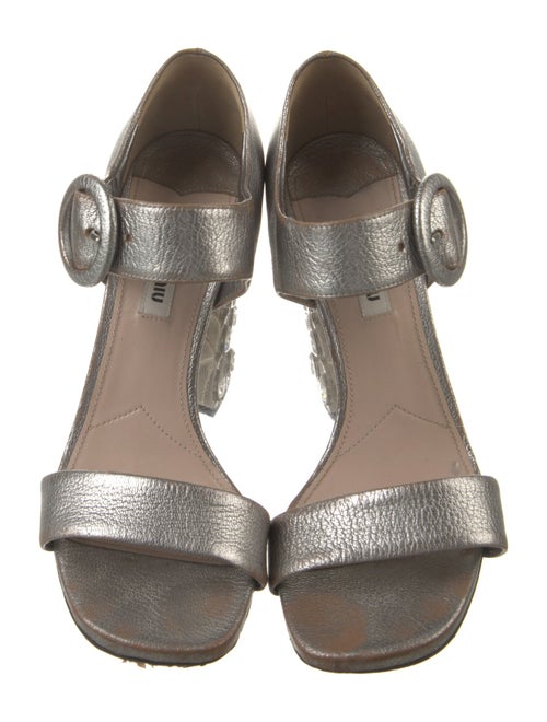 Miu Miu Leather Sandals