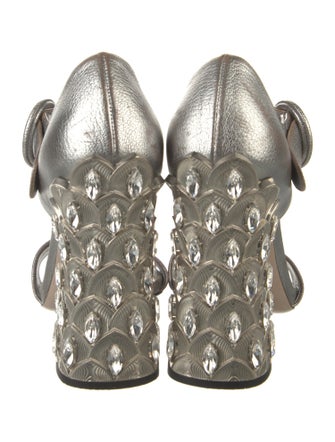 Miu Miu Leather Sandals