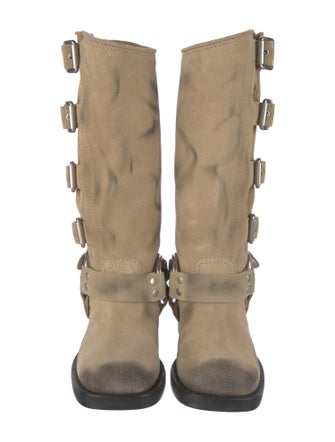 Miu Miu Leather Moto Boots