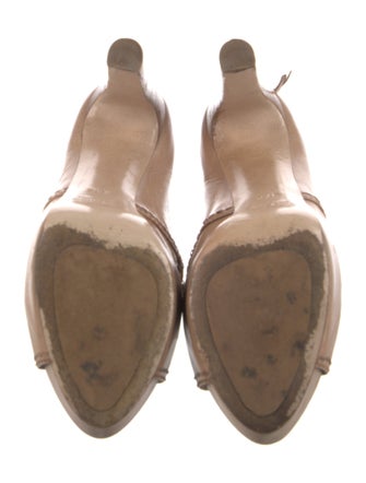 Miu Miu Leather Bow Accents Pumps