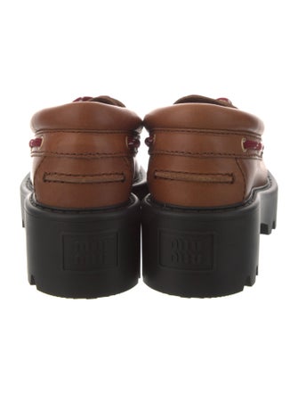 Miu Miu Leather Loafers