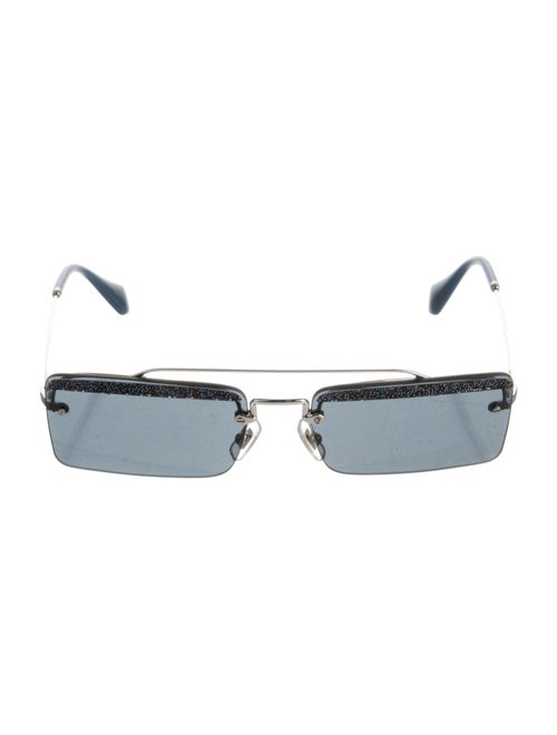 Miu Miu Square Mirrored Sunglasses