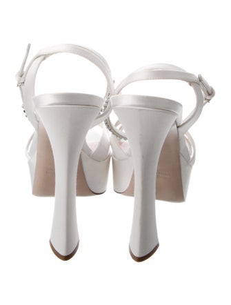 Miu Miu Satin Sandals