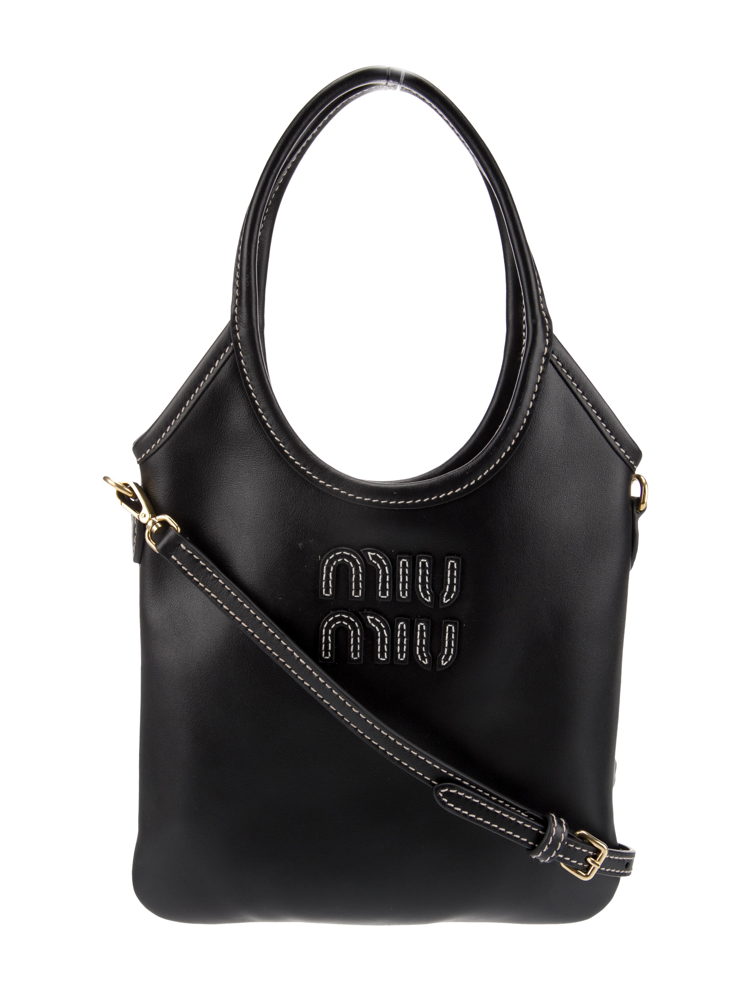 Miu Miu Leather Top Handle Bag