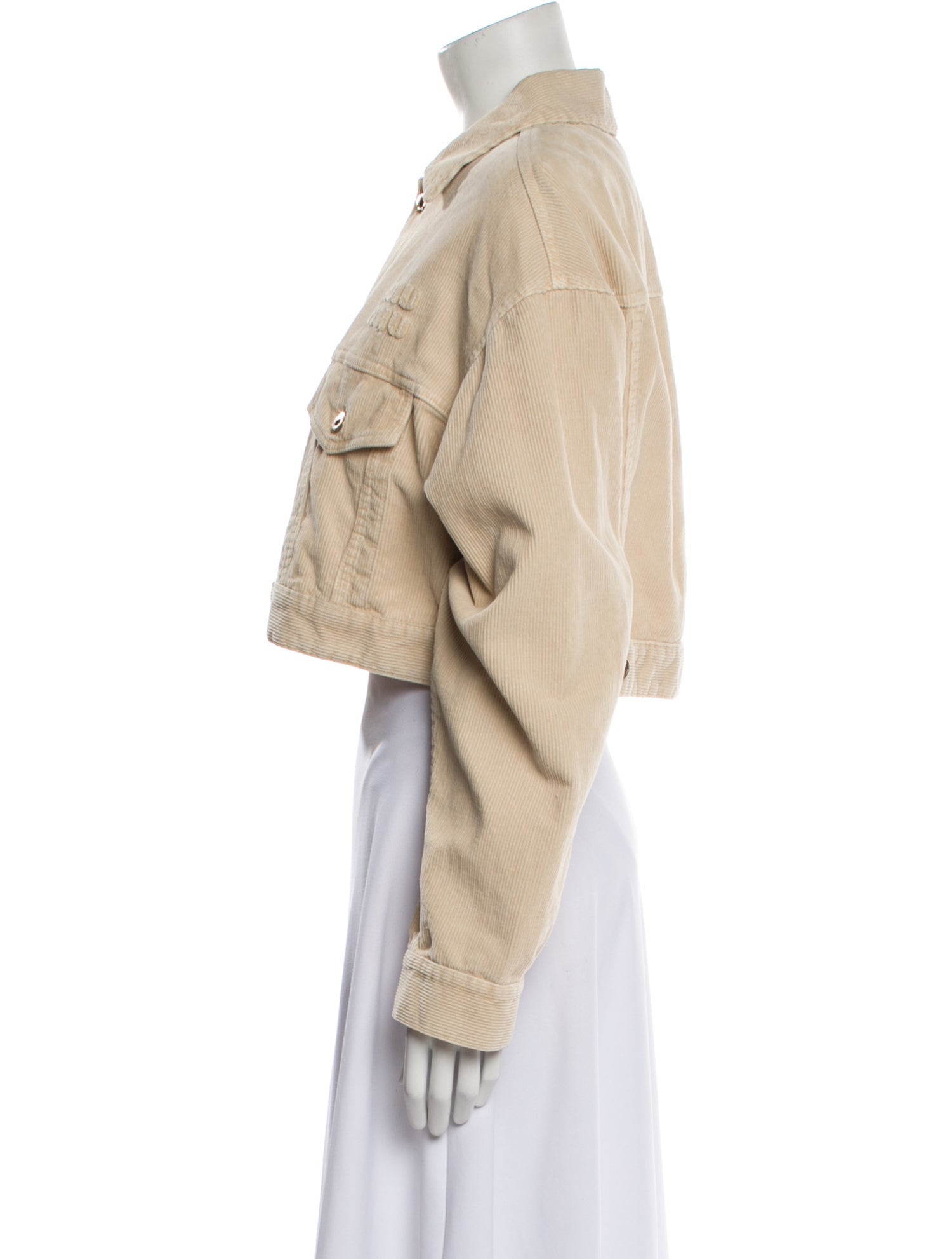 Miu Miu 2024 Corduroy Denim Jacket w/ Tags