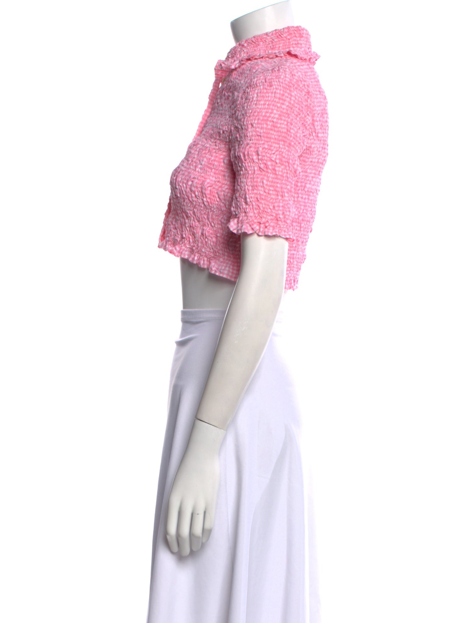 Miu Miu 2022 Short Sleeve Crop Top w/ Tags