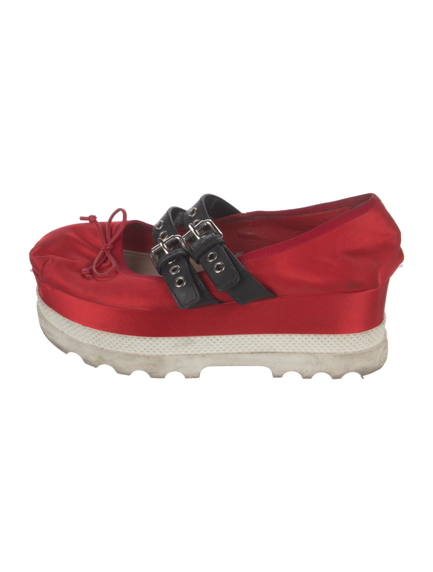 Miu Miu Satin Mary Jane Flats