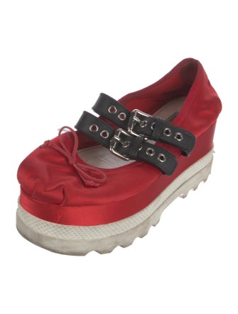 Miu Miu Satin Mary Jane Flats