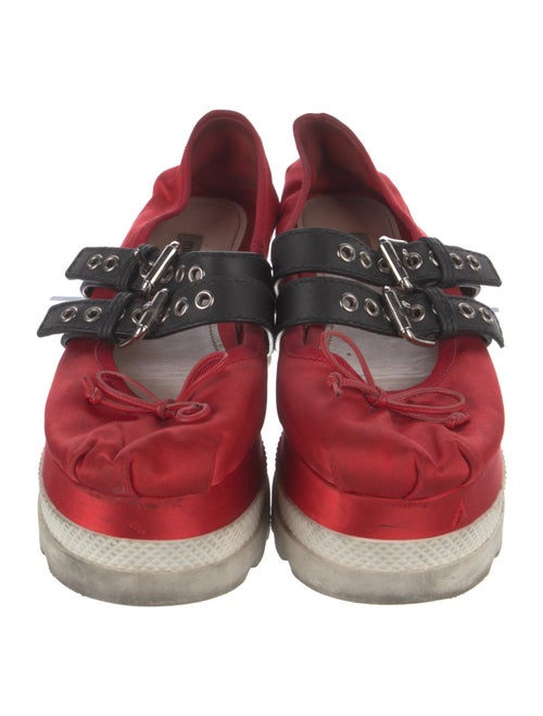 Miu Miu Satin Mary Jane Flats