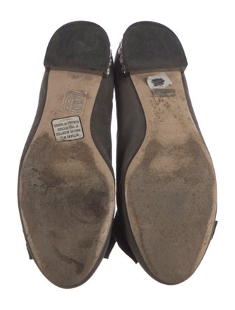 Miu Miu Suede Bow Accents Loafers