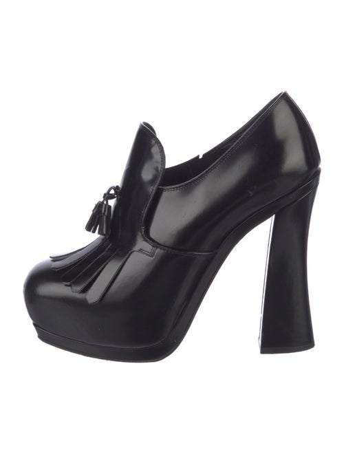 Miu Miu Leather Tassel Accents Pumps