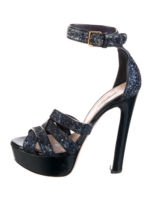 Miu Miu Glitter Glitter Accents D'Orsay Pumps