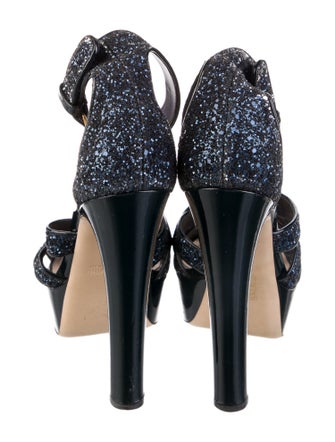 Miu Miu Glitter Glitter Accents D'Orsay Pumps
