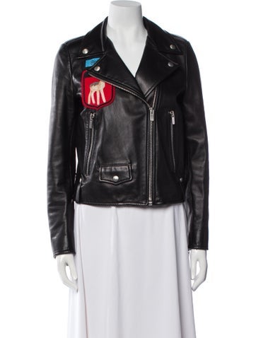 Miu Jackets 2016 Leather Biker Jacket Us4, It40 | S