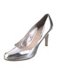 Miu Miu Patent Leather Glitter Accents Pumps