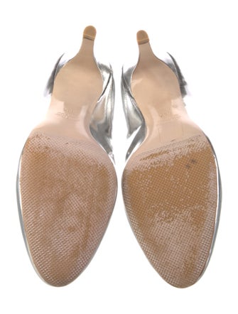 Miu Miu Patent Leather Glitter Accents Pumps