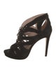 Miu Miu Suede Cutout Accent Pumps