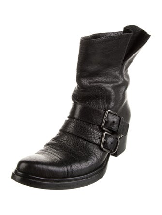 Miu Miu Leather Moto Boots