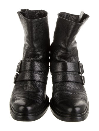 Miu Miu Leather Moto Boots