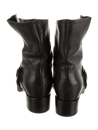 Miu Miu Leather Moto Boots