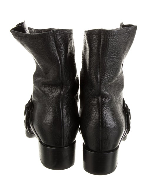 Miu Miu Leather Moto Boots