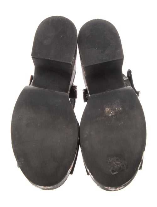 Miu Miu Canvas Floral Print Slingback Sandals