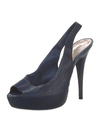 Miu Miu Leather Slingback Pumps